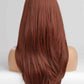 Red Mid-Length Wave Synthetic Wigs 20''