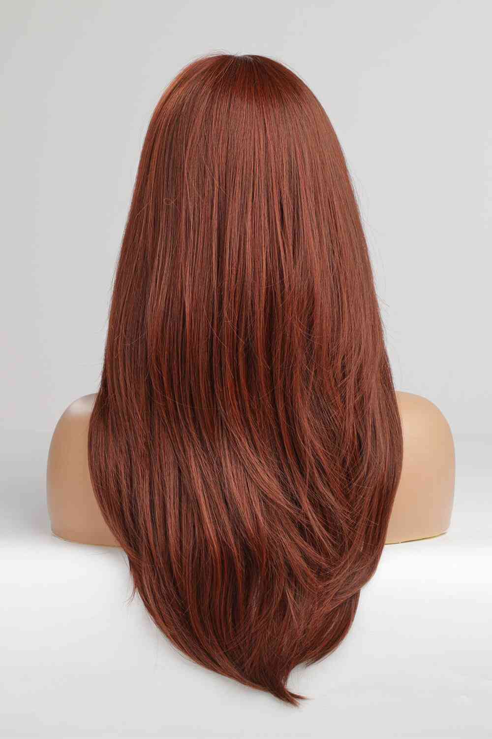 Red Mid-Length Wave Synthetic Wigs 20''