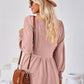 Full Size V-Neck Lantern Sleeve Blouse