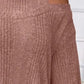 Round Neck Cold Shoulder Sweater