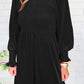 ChicDresses Smocked Round Neck Long Sleeve Dress