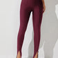 Justine&CC High Waist Slit Skinny Pants