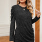 Round Neck Puff Sleeve T-Shirt