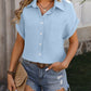 Textured Pocketed Button Up Shirt