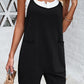 Spaghetti Strap Romper with Pockets
