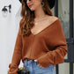 M&Matilda V-Neck Center Seam Sweater
