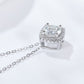 Women's 1 Carat Moissanite Geometric Pendant Necklace