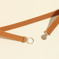 Black or Caramel One Size PU Leather Belt