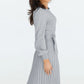 Full Size Round Neck Long Sleeve Pleated Sweater Dress