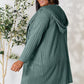 Basic Bae Full Size Ribbed Open Front Long Sleeve Cardigan