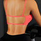 Coral Backless Sports Cami