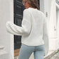 Round Neck Dropped Shoulder Sweater