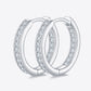 Moissanite 925 Sterling Silver Huggie Earrings Carat 0.32