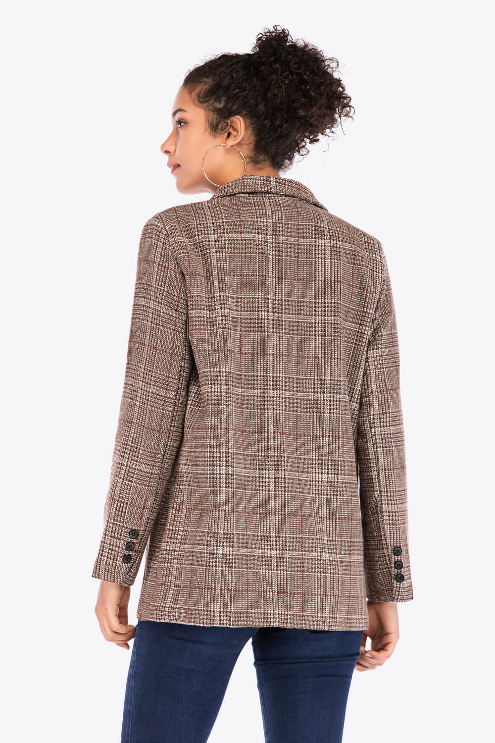 Women's Bryony Plaid Two-Button Blazer