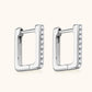 Moissanite Geometric 925 Sterling Silver Earrings