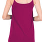 Full Size Spaghetti Strap V-Neck Flowy Tunic Cami