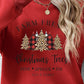CHRISTMAS THEMED Graphic Round Neck Long Sleeve Sweatshirt