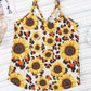 Printed Surplice Spaghetti Strap Cami