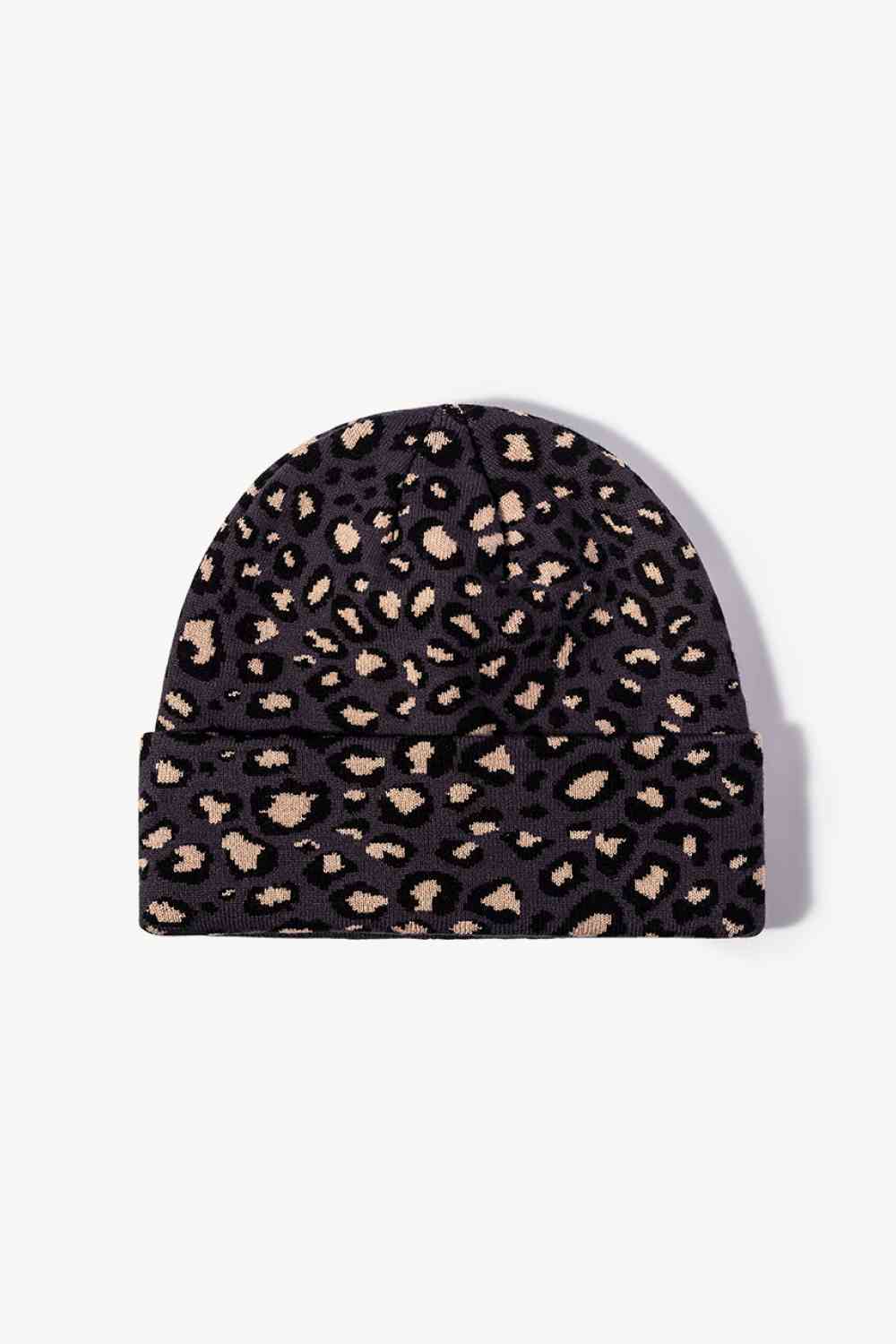 CHIC HATZ Leopard Pattern Hat Cuffed Beanie