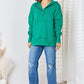 Zenana Half Snap Long Sleeve Hoodie - Brand Zenana