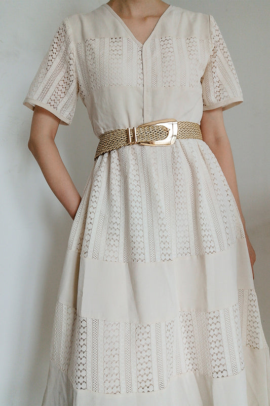 Jessica Anne Beauty Irregular Buckle Braid Belt