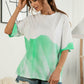 Women's Tie-Dye Round Neck Tee Shirt