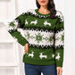 Christmas Reindeer Round Neck Sweater