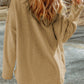 Pocketed Button Up Droppped Shoulder Jacket
