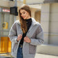 Full Size Zip-Up Collared Neck Jacket