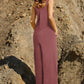 Pocketed Wide Leg Overall