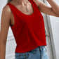 Scoop Neck Wide Strap Tank