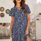 Women's Cressida Animal Print Button Front Flutter Sleeve Dress