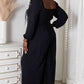 Double Take Square Neck Jumpsuit with Pockets