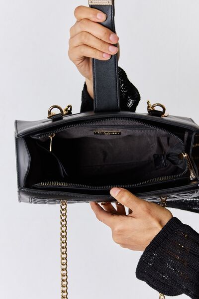 David Jones Quilted PU Leather Handbag *