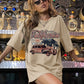 Car Graphic Round Neck Half Sleeve T-Shirt