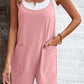 Spaghetti Strap Romper with Pockets