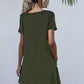 SOChic Round Neck Short Sleeve Mini Dress
