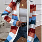 Color Block Open Front Cardigan