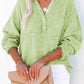 Full Size Buttoned Long Sleeve Blouse