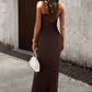 Spaghetti Strap Bodyline Maxi Dress