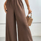 Wide Waistband Relax Fit Long Pants