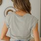 Full Size Tied Round Neck Crop Tee
