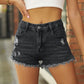 Women's Full Size Maia Raw Hem Distressed Denim Shorts