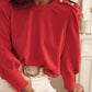 Round Neck Short Sleeve Sweatshirt