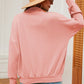 Half Zip Dropped Shoulder Sweatshirt