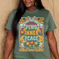 Simply Love Full Size FIND INNER PEACE Graphic Cotton T-Shirt