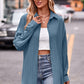 Full Size Slit Dropped Shoulder Longline Shirt
