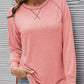 Women's SLENA Full Size Lucia Color Block Raglan Sleeve Top