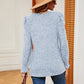 Full Size Square Neck Puff Sleeve Top
