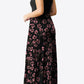 Full Size Printed Round Neck Short Sleeve Dress with Pockets